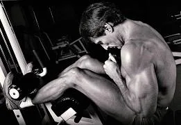 Photograph from Frank Zane's article, CRUNCHES: How and Why you need to do them