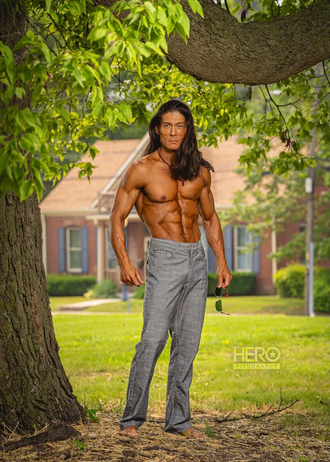 Photograph from Frank Zane's article, Joe Metzka’s Journey – Training with Frank