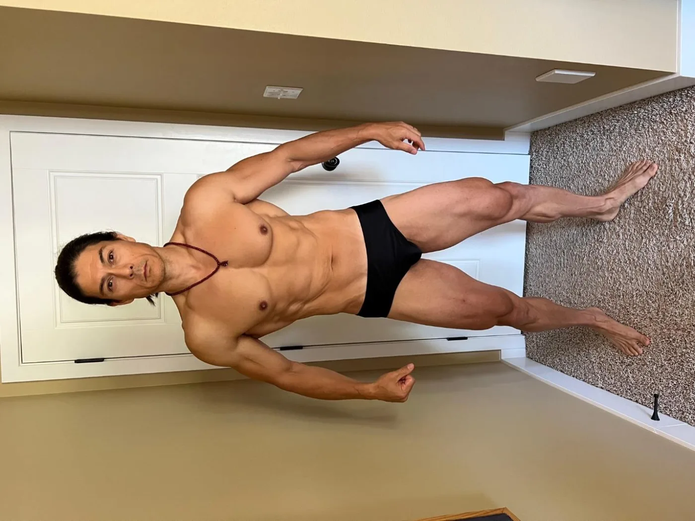 Photograph from Frank Zane's article, Joe Metzka’s Journey – Training with Frank
