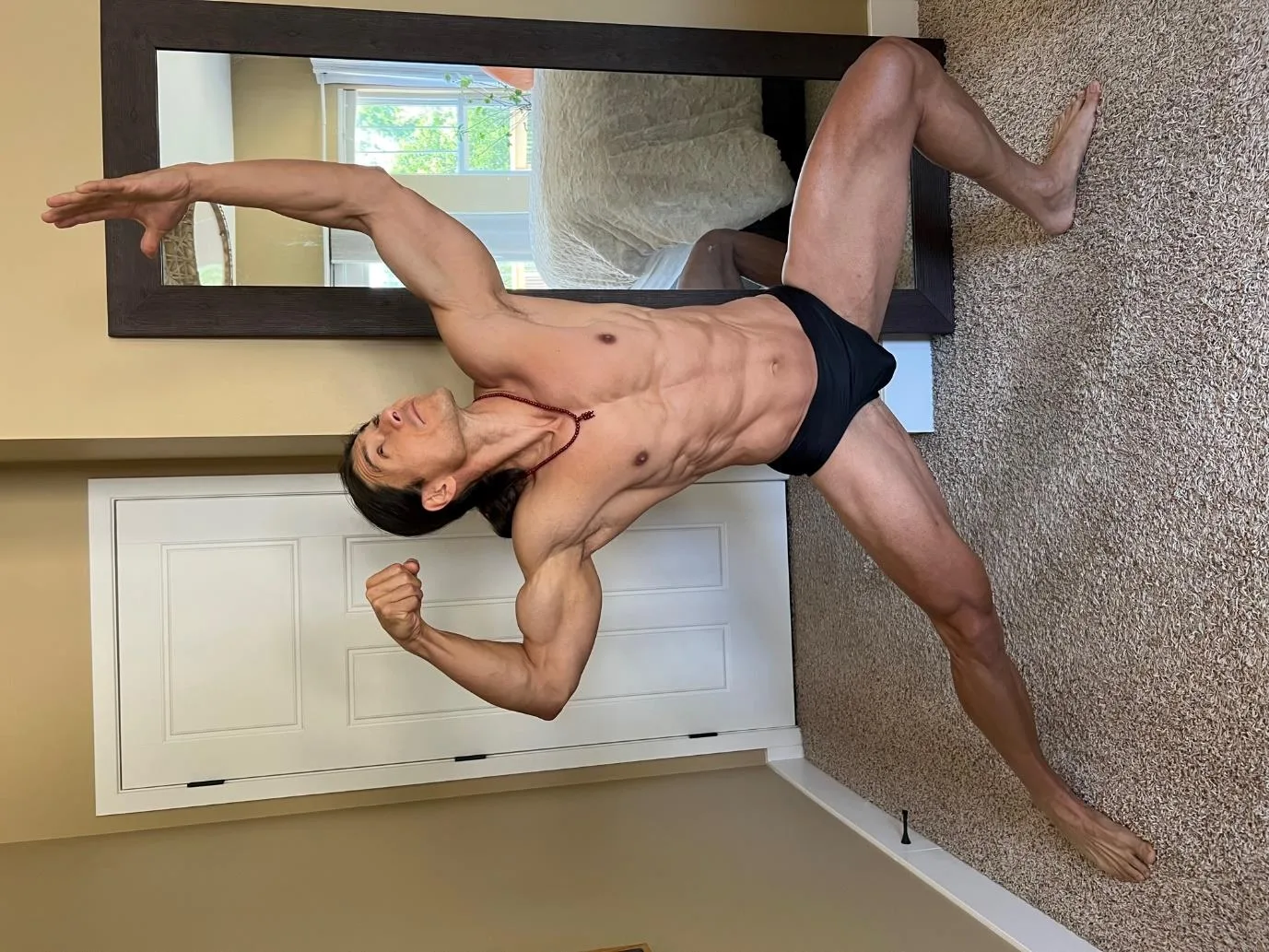 Photograph from Frank Zane's article, Joe Metzka’s Journey – Training with Frank