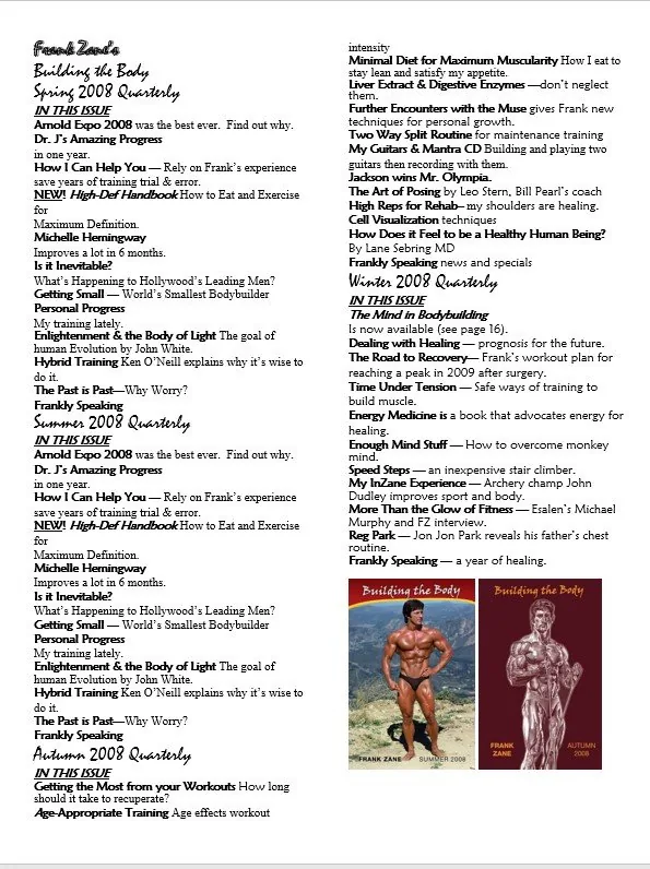 2008 Newsletter - 4 Issues