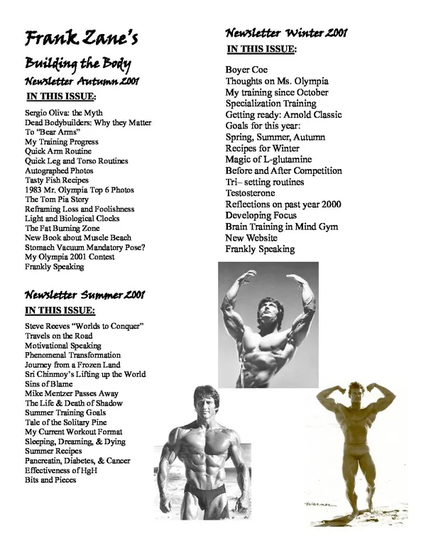 2001 Newsletters - 3 Issues