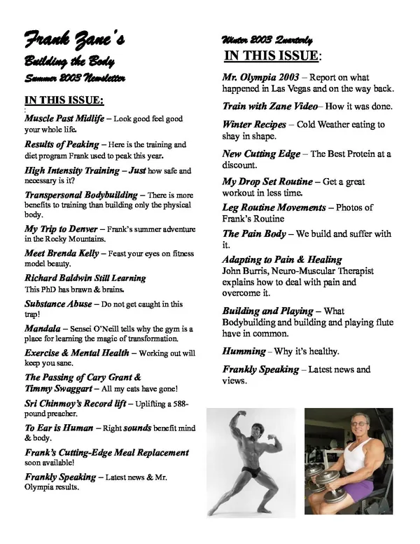 2003 Newsletters - 2 Issues
