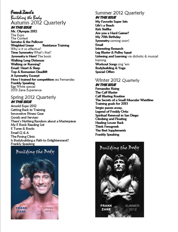 2012 Newsletters - 4 Issues