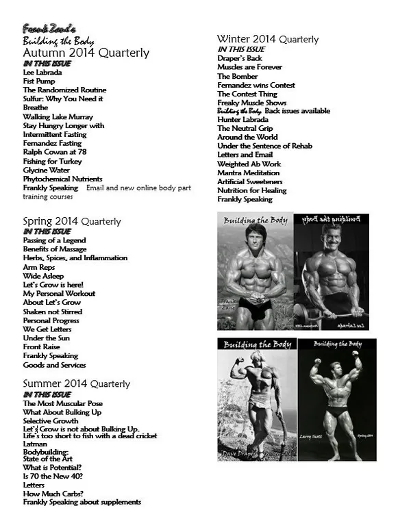 2014 Newsletters - 4 Issues