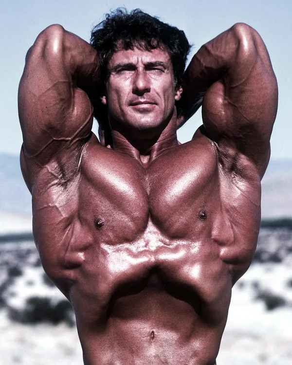 2. Frank Zane Color 8x10 Photo Upper Body Vacuum By Christine Zane
