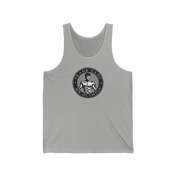 Frank Zane Mr. Olympia Logo Unisex Jersey Tank