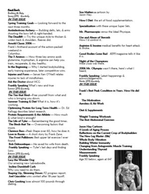 2006 newsletter contents image